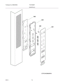 13 - Controls parts for Frigidaire Refrigerator FGHN2866PF2 from AppliancePartsPros.com