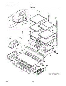 05 - Shelves parts for Frigidaire Refrigerator FGHN2866PF7A from AppliancePartsPros.com