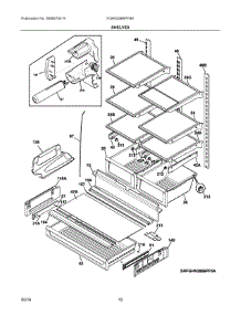 05 - Shelves parts for Frigidaire Refrigerator FGHN2866PFBA from AppliancePartsPros.com