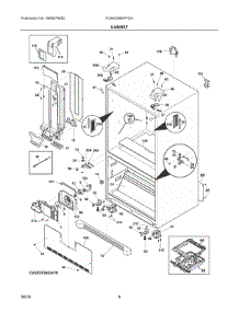 04 - Cabinet parts for Frigidaire Refrigerator FGHN2866PFDA from AppliancePartsPros.com