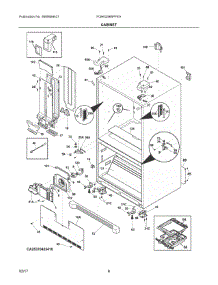 04 - Cabinet parts for Frigidaire Refrigerator FGHN2866PFEA from AppliancePartsPros.com