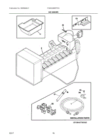 08 - Ice Maker parts for Frigidaire Refrigerator FGHN2866PFEA from AppliancePartsPros.com