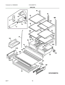 05 - Shelves parts for Frigidaire Refrigerator FGHN2866PFFA from AppliancePartsPros.com