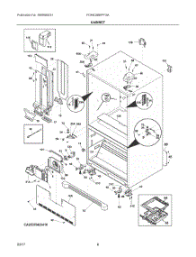 04 - Cabinet parts for Frigidaire Refrigerator FGHN2866PFGA from AppliancePartsPros.com