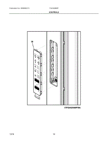 07 - Controls parts for Frigidaire Refrigerator FGHN2866PFHA from AppliancePartsPros.com
