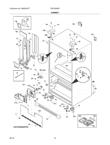 07 - Cabinet parts for Frigidaire Refrigerator FGHN2866PP1 from AppliancePartsPros.com