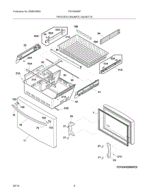 03 - Freezer Drawer, Baskets parts for Frigidaire Refrigerator FGHN2866PP2 from AppliancePartsPros.com