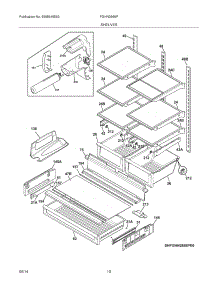 09 - Shelves parts for Frigidaire Refrigerator FGHN2866PP2 from AppliancePartsPros.com