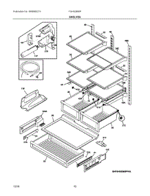 05 - Shelves parts for Frigidaire Refrigerator FGHN2866PPEA from AppliancePartsPros.com