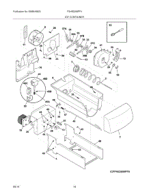 17 - Ice Container parts for Frigidaire Refrigerator FGHS2355PF4 from AppliancePartsPros.com