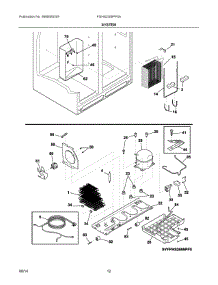 07 - System parts for Frigidaire Refrigerator FGHS2355PF5A from AppliancePartsPros.com