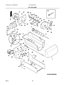 09 - Ice Container parts for Frigidaire Refrigerator FGHS2355PF5A from AppliancePartsPros.com