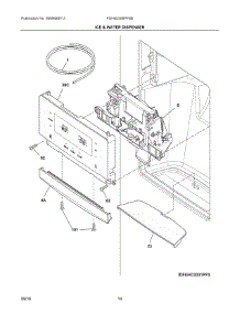 08 - Ice & Water Dispenser parts for Frigidaire Refrigerator FGHS2355PF6B from AppliancePartsPros.com