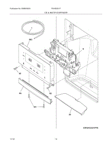 15 - Ice & Water Dispenser parts for Frigidaire Refrigerator FGHS2631PE3 from AppliancePartsPros.com