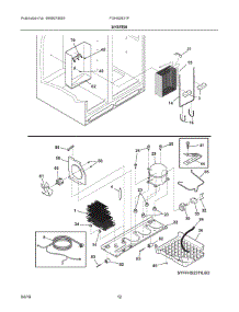 07 - System parts for Frigidaire Refrigerator FGHS2631PE4A from AppliancePartsPros.com