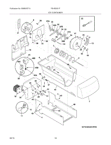 17 - Ice Container parts for Frigidaire Refrigerator FGHS2631PF1 from AppliancePartsPros.com