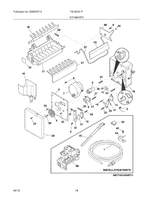 19 - Ice Maker parts for Frigidaire Refrigerator FGHS2631PF1 from AppliancePartsPros.com