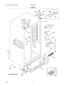 07 - Cabinet parts for Frigidaire Refrigerator FGHS2631PF2 from AppliancePartsPros.com