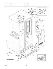 07 - Cabinet parts for Frigidaire Refrigerator FGHS2631PF3 from AppliancePartsPros.com