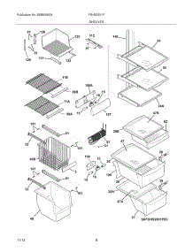 09 - Shelves parts for Frigidaire Refrigerator FGHS2631PF3 from AppliancePartsPros.com