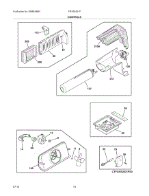 11 - Controls parts for Frigidaire Refrigerator FGHS2631PP2 from AppliancePartsPros.com