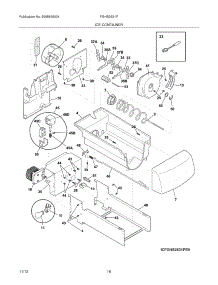17 - Ice Container parts for Frigidaire Refrigerator FGHS2631PP3 from AppliancePartsPros.com