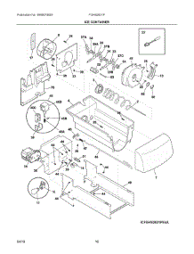 09 - Ice Container parts for Frigidaire Refrigerator FGHS2631PP4A from AppliancePartsPros.com