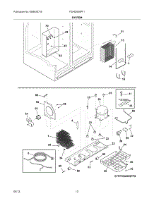 13 - System parts for Frigidaire Refrigerator FGHS2655PF1 from AppliancePartsPros.com