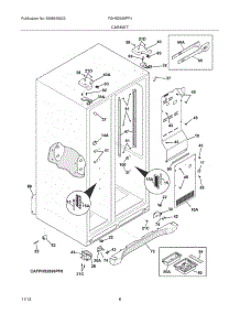 07 - Cabinet parts for Frigidaire Refrigerator FGHS2655PF4 from AppliancePartsPros.com