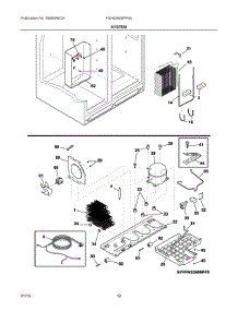 07 - System parts for Frigidaire Refrigerator FGHS2655PF5A from AppliancePartsPros.com