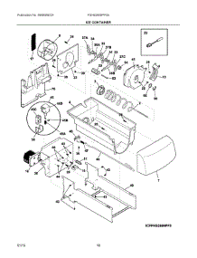 09 - Ice Container parts for Frigidaire Refrigerator FGHS2655PF5A from AppliancePartsPros.com