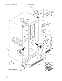 04 - Cabinet parts for Frigidaire Refrigerator FGHS2655PF6B from AppliancePartsPros.com