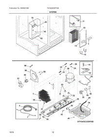 07 - System parts for Frigidaire Refrigerator FGHS2655PF6B from AppliancePartsPros.com