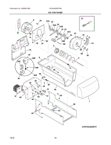 09 - Ice Container parts for Frigidaire Refrigerator FGHS2655PF6B from AppliancePartsPros.com