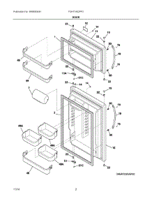 02 - Door parts for Frigidaire Refrigerator FGHT1832PF3 from AppliancePartsPros.com