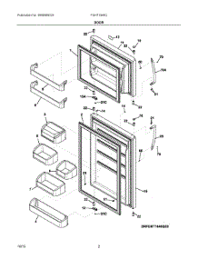 02 - Door parts for Frigidaire Refrigerator FGHT1846QE1 from AppliancePartsPros.com