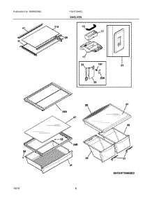 04 - Shelves parts for Frigidaire Refrigerator FGHT1846QP0 from AppliancePartsPros.com