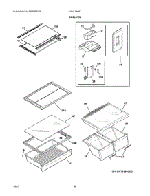04 - Shelves parts for Frigidaire Refrigerator FGHT1846QP1 from AppliancePartsPros.com