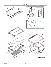 04 - Shelves parts for Frigidaire Refrigerator FGHT1846QP4 from AppliancePartsPros.com