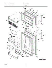 02 - Door parts for Frigidaire Refrigerator FGHT1848PF2 from AppliancePartsPros.com