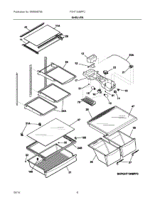 04 - Shelves parts for Frigidaire Refrigerator FGHT1848PF2 from AppliancePartsPros.com