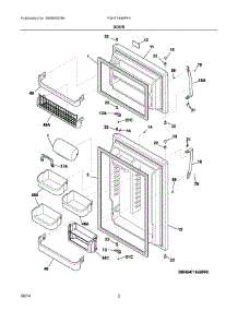 02 - Door parts for Frigidaire Refrigerator FGHT1848PF4 from AppliancePartsPros.com