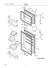02 - Door parts for Frigidaire Refrigerator FGHT2046QF1 from AppliancePartsPros.com