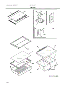 04 - Shelves parts for Frigidaire Refrigerator FGHT2046QF3 from AppliancePartsPros.com