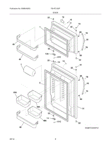 03 - Doors parts for Frigidaire Refrigerator FGHT2132PP1 from AppliancePartsPros.com