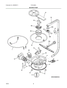05 - Motor & Pump parts for Frigidaire Dishwasher FGID2466QB2A from AppliancePartsPros.com