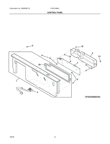 02 - Control Panel parts for Frigidaire Dishwasher FGID2466QB3A from AppliancePartsPros.com
