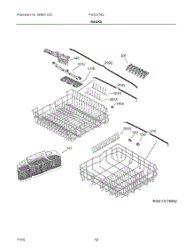 07 - Racks parts for Frigidaire Dishwasher FGID2474QF0B from AppliancePartsPros.com