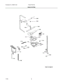 05 - Wash System parts for Frigidaire Dishwasher FGID2474QF3B from AppliancePartsPros.com