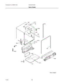 06 - Tub & Frame parts for Frigidaire Dishwasher FGID2474QF3B from AppliancePartsPros.com